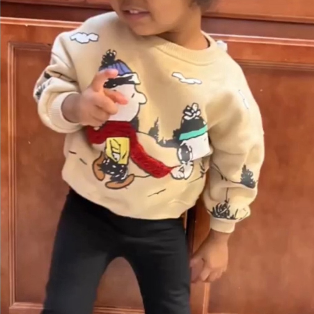 COPY - Zara over size snoopy sweater size 6-9 months